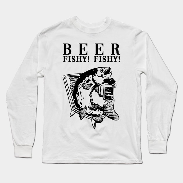 Beer Fishy Fishy Long Sleeve T-Shirt by Cholzar